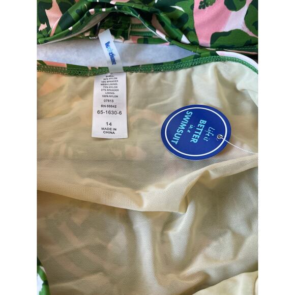 Swimsuits For All Pink Palm Leaf Bikini Set Underwire 2PC NWT Women's Size 12/14 - Picture 4 of 7